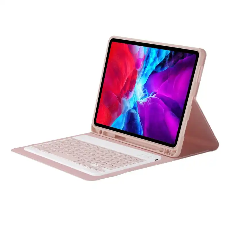 Royal Bailey Ps97 Funda Con Bluetooth Teclado Para 2018&2017ipad Pro9.7/air2/air Rosa