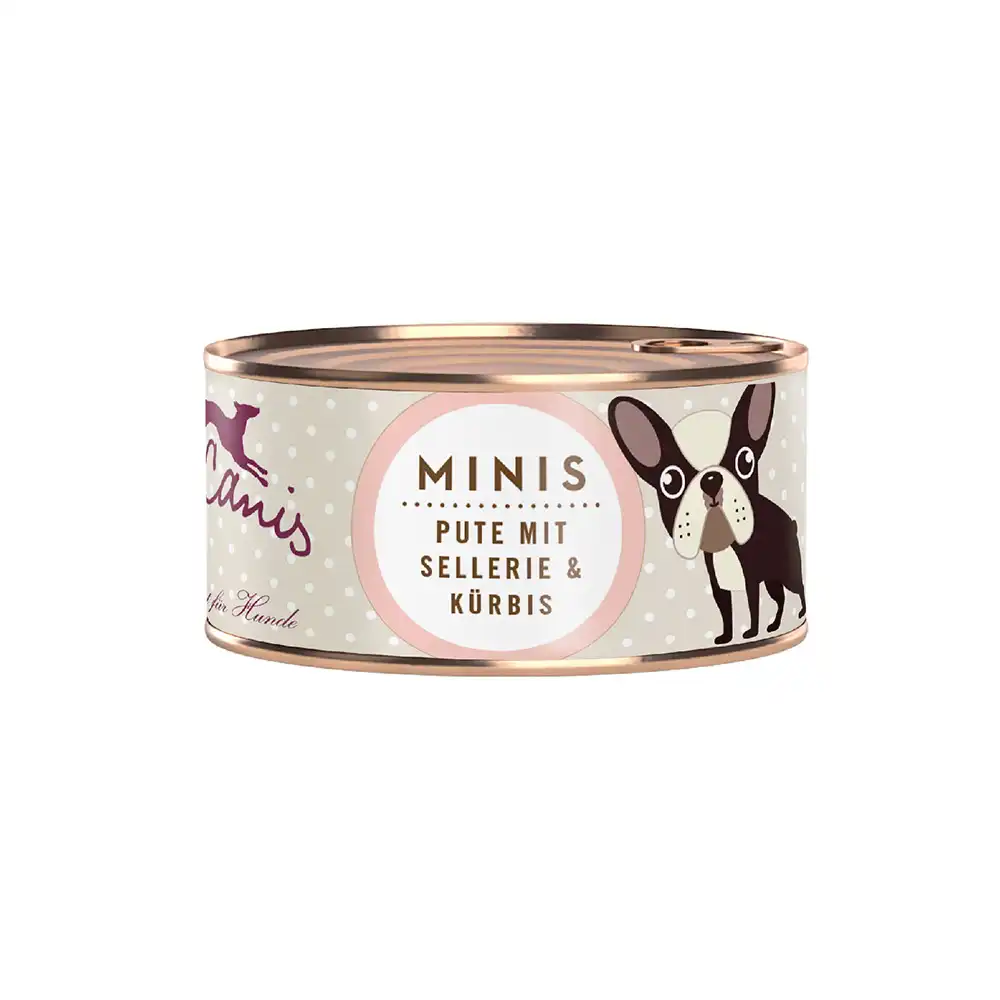 Terra Canis Mini 18 x 100 g - Pavo con apio y calabaza