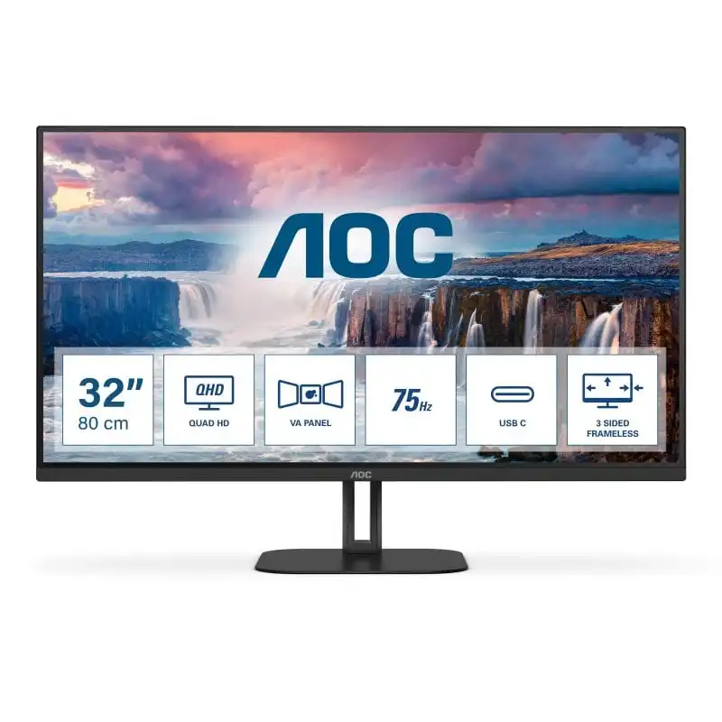 AOC Q32V5CE 31.5" LED QHD USB-C 75Hz USB-C FreeSync