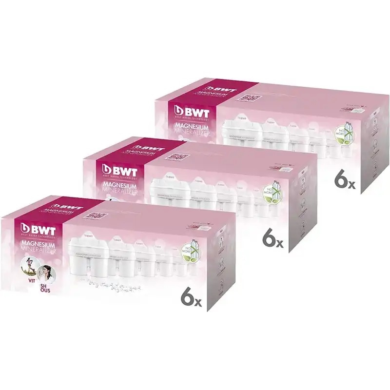 BWT Magnesium Mineralizer Pack 18 Filtros con Magnesio Longlife Mg2+