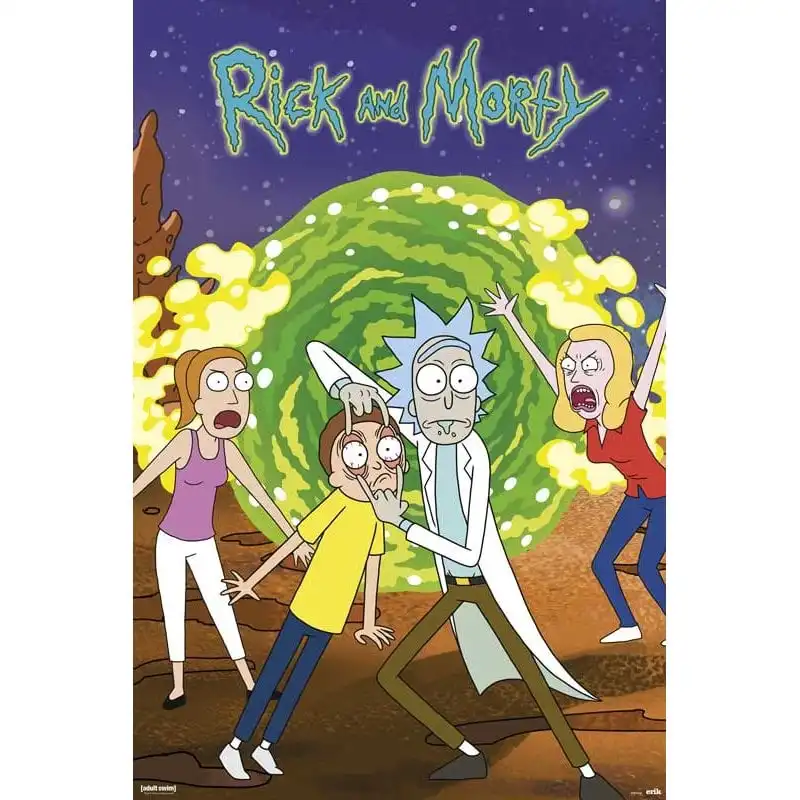 Erik Maxi Póster Rick And Morty Portal 91.5x61cm