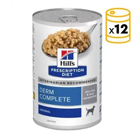 Hill's Prescription Diet Derm Complete Comida Húmeda para Perros Paté Original, 12 x 370 gr - Hill's Prescription Diet - Comparador de precios