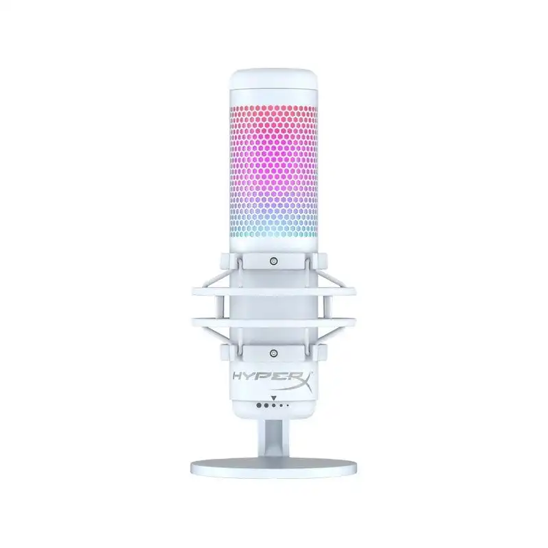 HyperX Quadcast S Micrófono RGB Condensador USB Autónomo Blanco