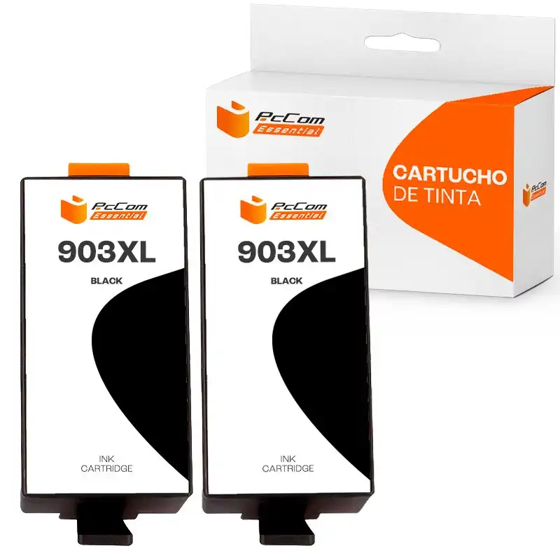 Pccom Essential HP 903XL Cartucho Tinta Compatible Negro Pack 2