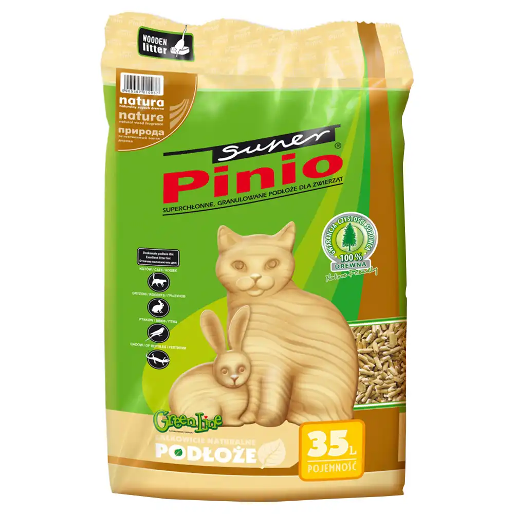Super Benek Pinio arena vegetal - 35 l (21 kg aprox.) - Benek - Comparador de precios