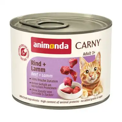 animonda Carny Adult 6 x 200 g - Vacuno y cordero - Animonda Carny - Comparador de precios