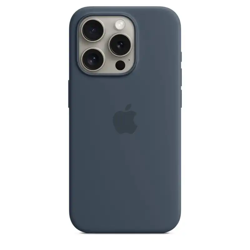Apple Funda de Silicona con MagSafe Azul Tempestad para iPhone 15 Pro