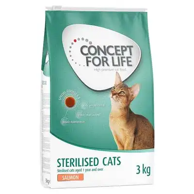 Concept for Life Sterilised Cats salmón - 3 kg - Concept for Life - Comparador de precios