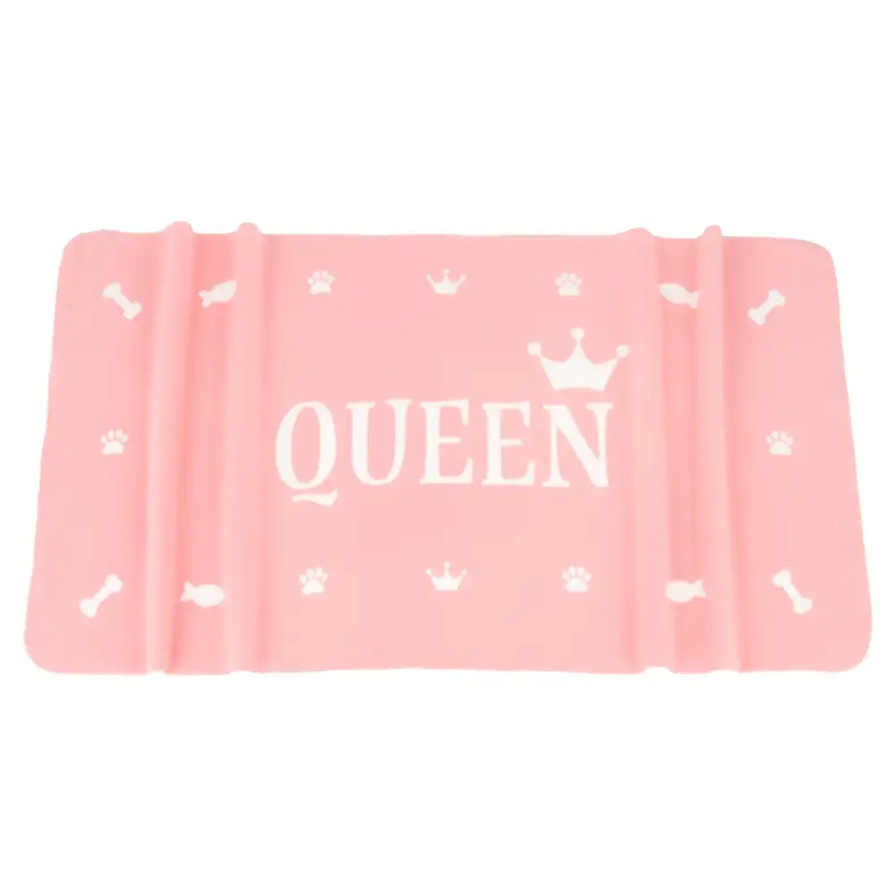 Manta Kingsday QUEEN rosa para mascotas  - 140 x 70 cm (L x An)