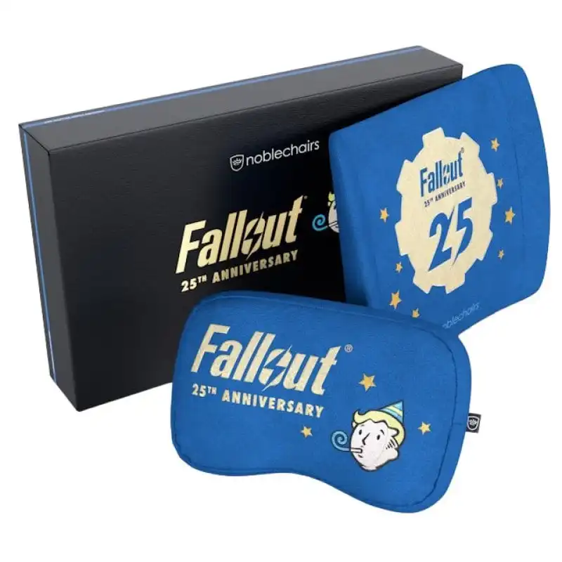 Noblechairs Memory Foam Set de Almohadas para Sillas EPIC, ICON y HERO Fallout 25th Anniversary Edition