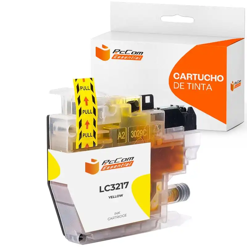 Pccom Essential Brother Lc3217 Cartucho Tinta Compatible Amarillo