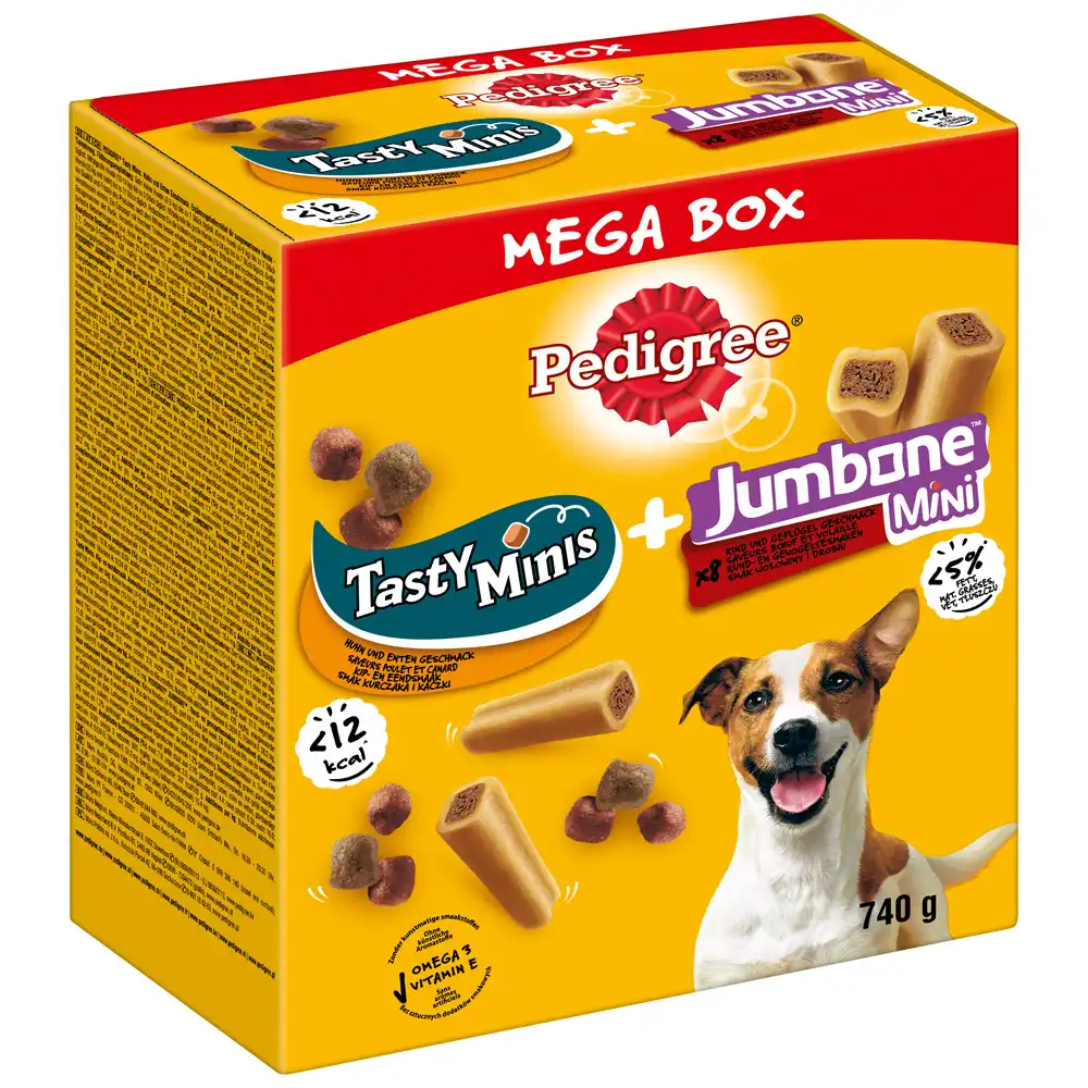 Pedigree Tasty Minis y Jumbone Mini Megabox - 740 g