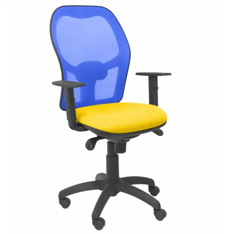 Piqueras y Crespo Jorquera Bali Silla Oficina Malla Azul/Amarilla