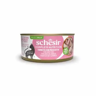 Schesir Complete Nutrition Filete en gelatina 6 x 140 g en latas - Atún con jamón - Schesir - Comparador de precios