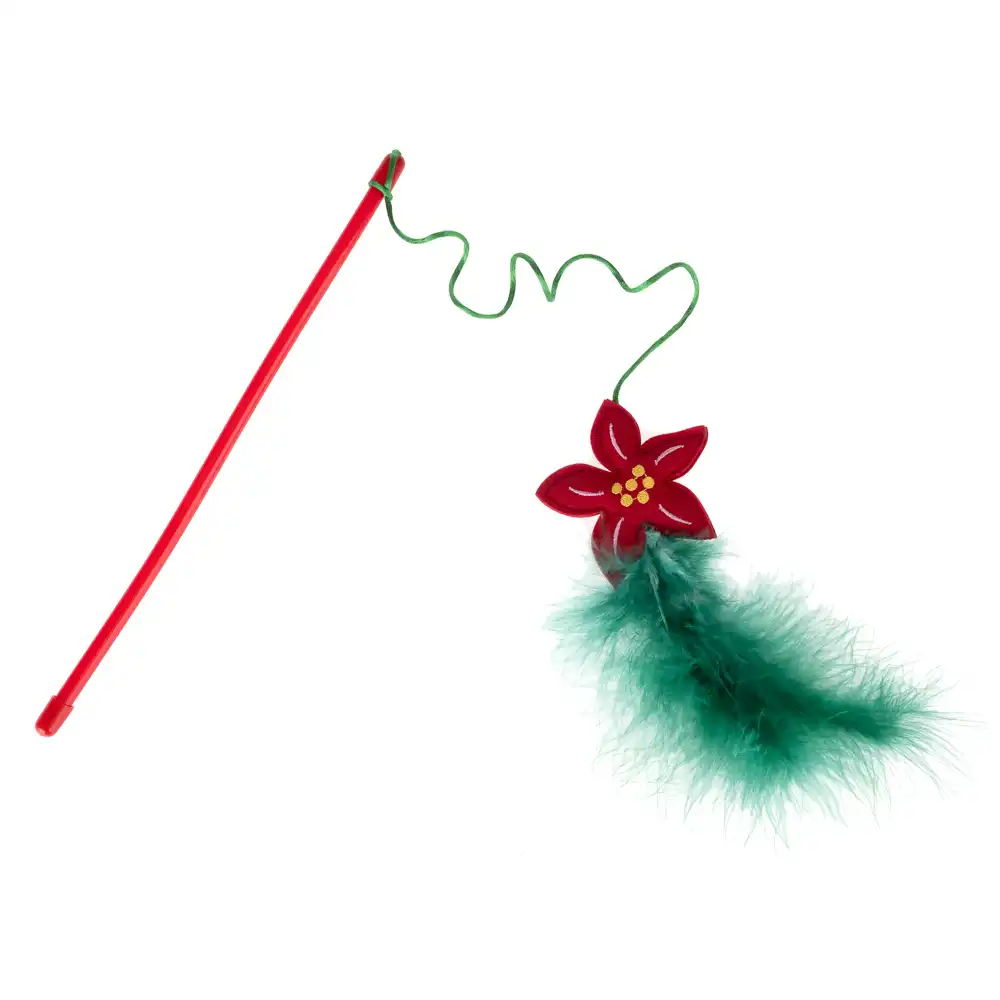 TIAKI caña poinsettia juguete para gatos - 1 unidad