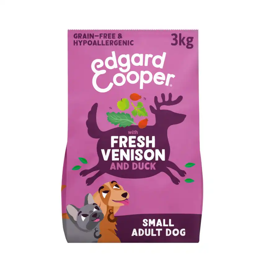 Edgard & Cooper Pienso Hipoalergénico Venado y Pato para perros adultos mini - 3 kg - Edgard & Cooper - Comparador de precios