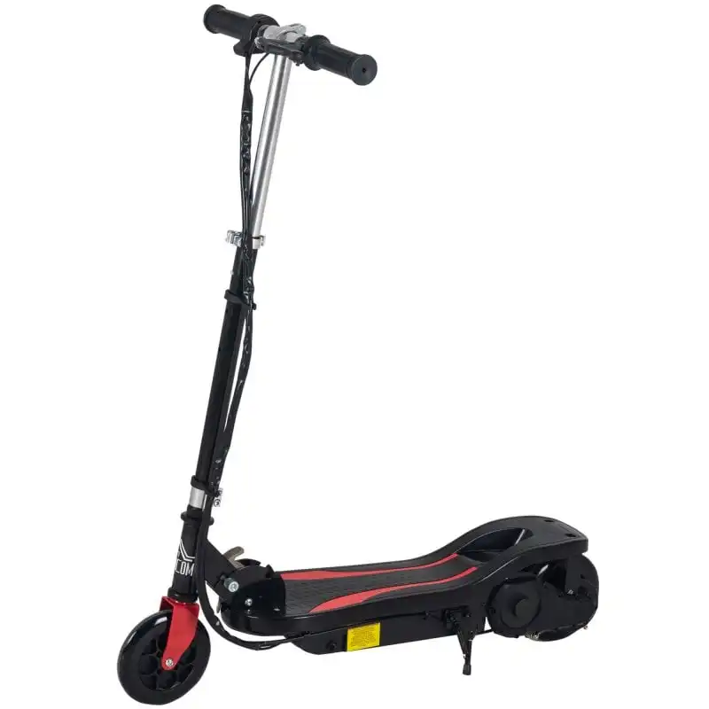 HomCom Patinete Eléctrico Ajustable Infantil Negro