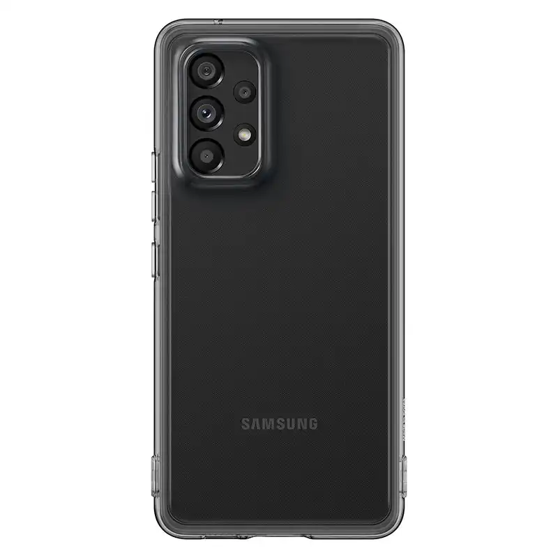 Samsung Soft Clear Cover Funda TPU Flexible Negra para Galaxy A53 5G