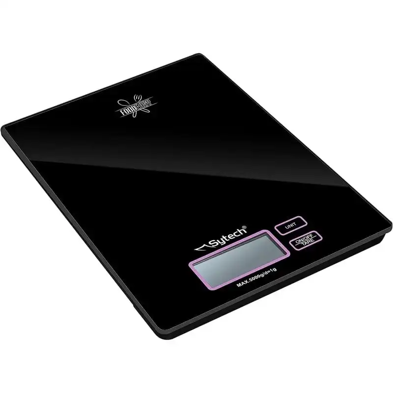 Sytech Foodeasy Báscula de Cocina Digital Negra
