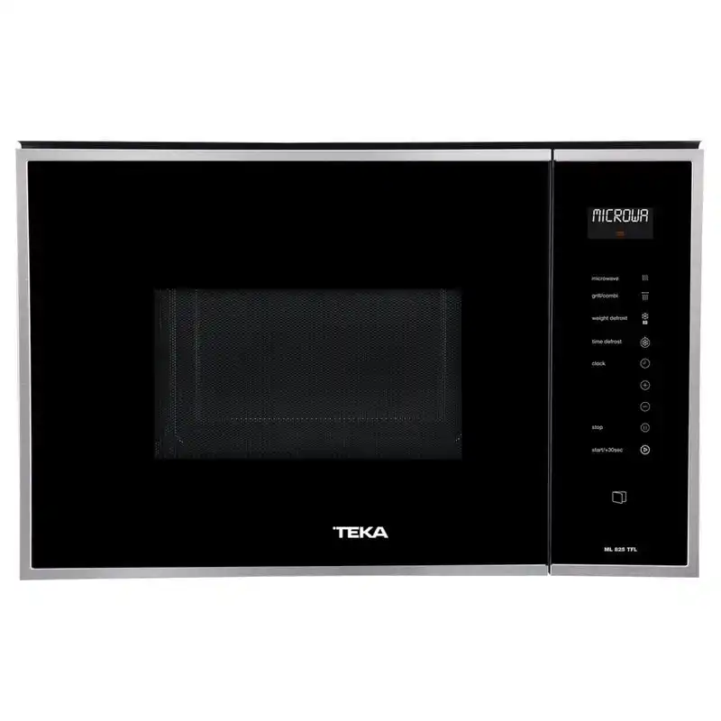 Teka ML 825 TFL Microondas Integrable con Grill 25L 900W Negro/Inox