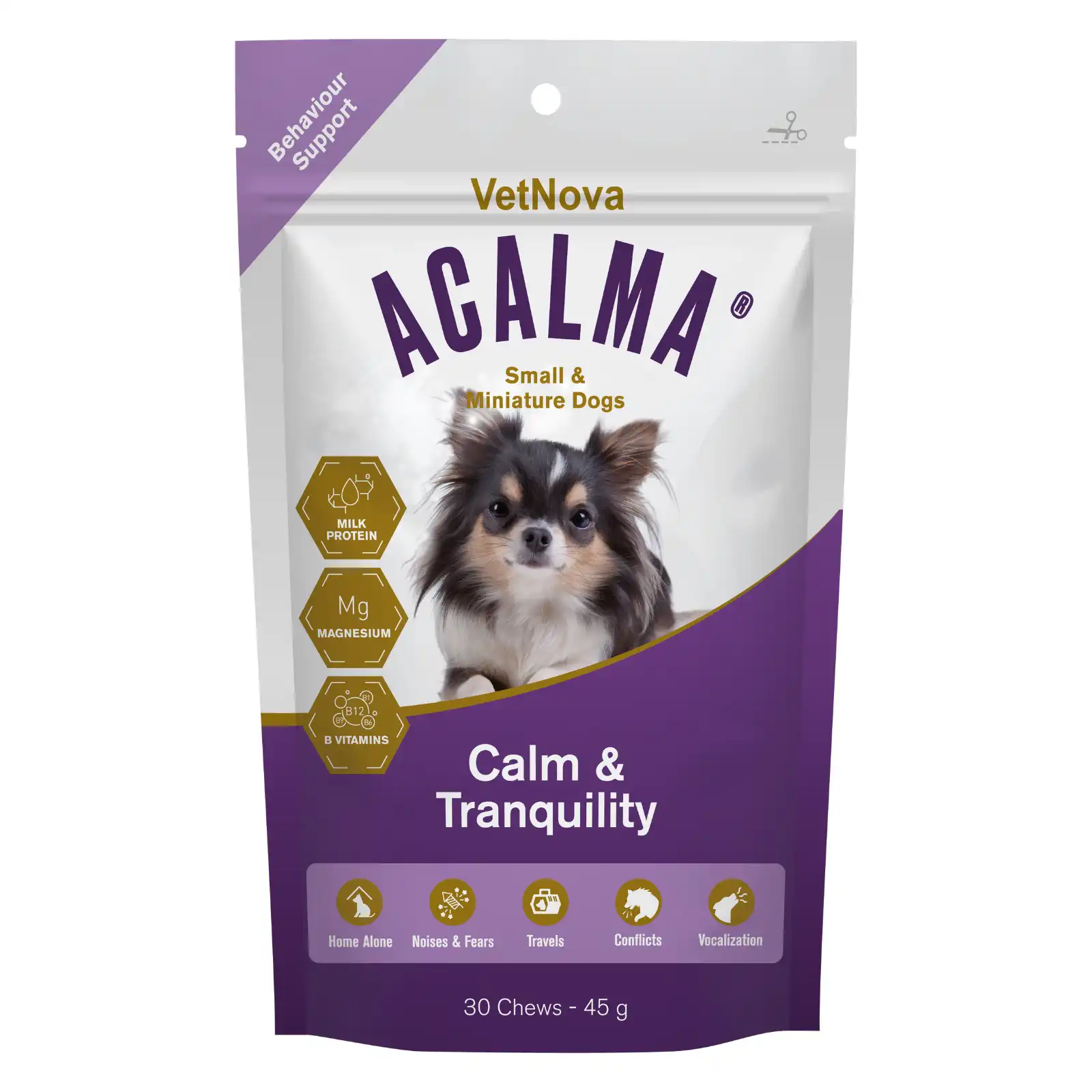 VetNova Acalma Sobres Chew Antiestrés para perros - 30 uds. - VetNova - Comparador de precios
