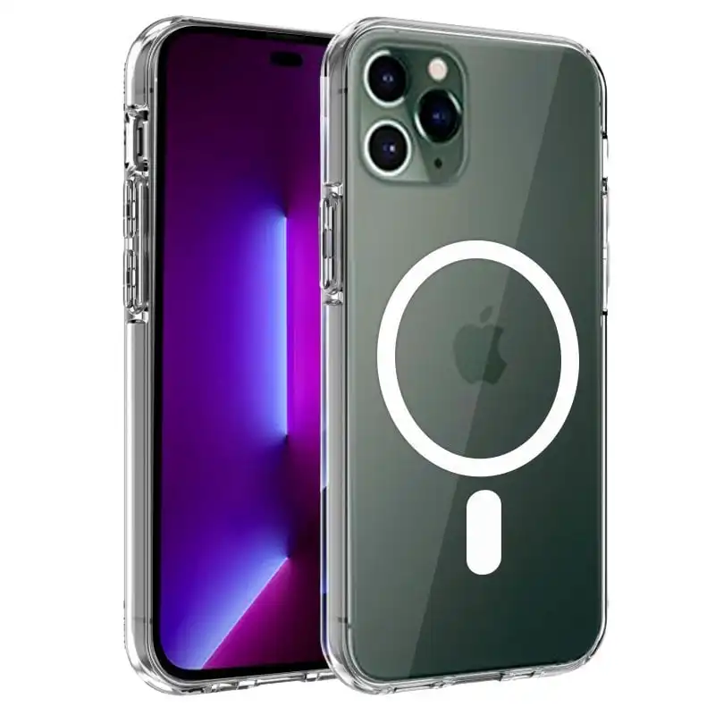 Cool Funda Magnética Transparente para iPhone 14 Pro