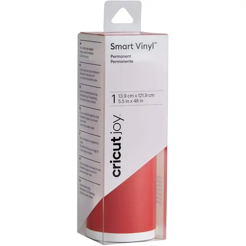 Cricut Joy Vinilo Adhesivo Permanente 13.9 x 121.9 cm Rojo