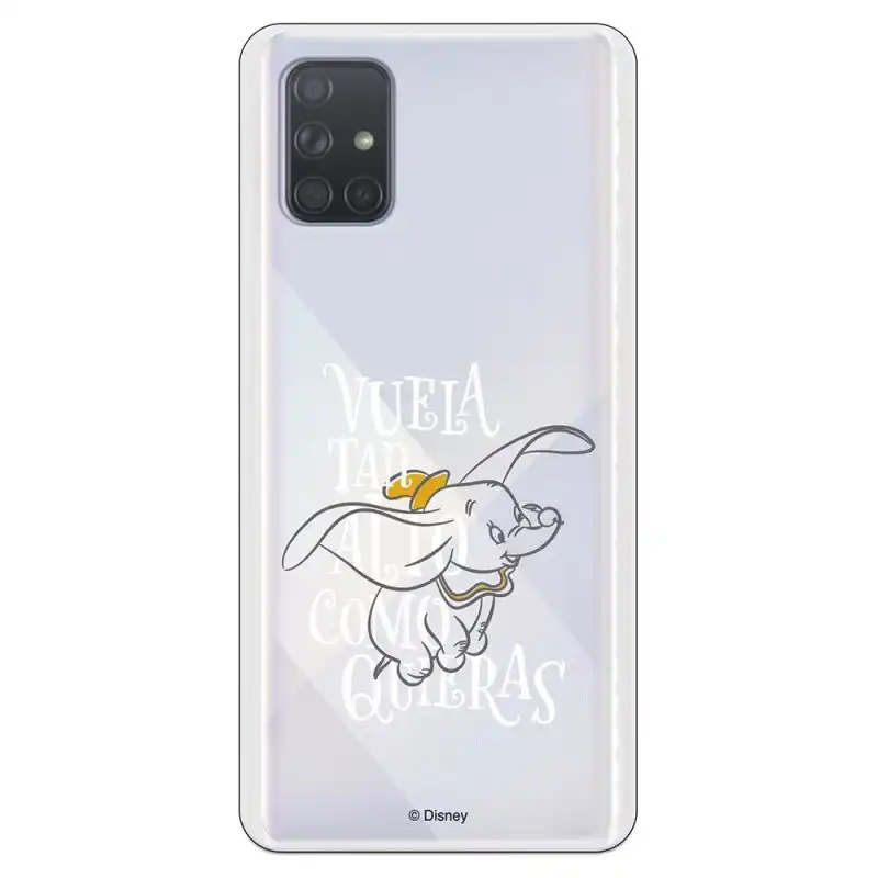 Funda Oficial de Disney Dumbo Vuela tan Alto Dumbo para Samsung Galaxy A71