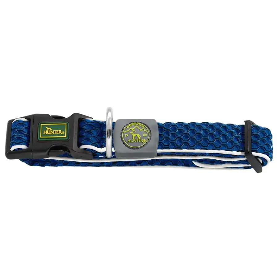 Hunter Hilo Vario Basic Collar azul para perros