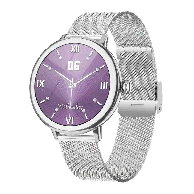 Klack Smartwatch para Mujer de Lujo Plata