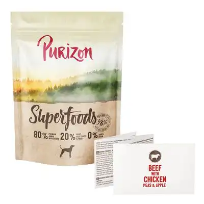 Purizon Superfoods vacuno con pollo, guisantes y manzanas - 1 kg - Purizon - Comparador de precios