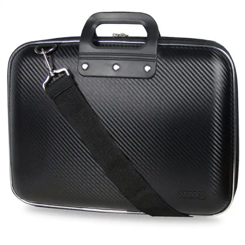 Subblim Eva Carbon Maletín Negro para Portátiles hasta 13.3"