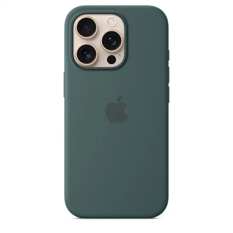 Apple Funda de Silicona con MagSafe Verde Lago para iPhone 16 Pro