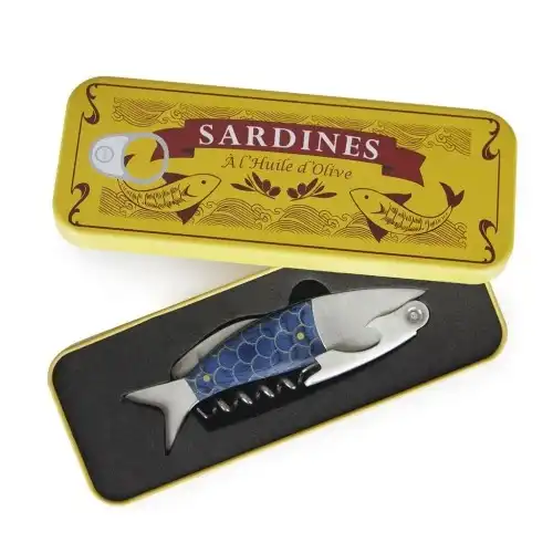 Balvi sacacorchos sardina con lata