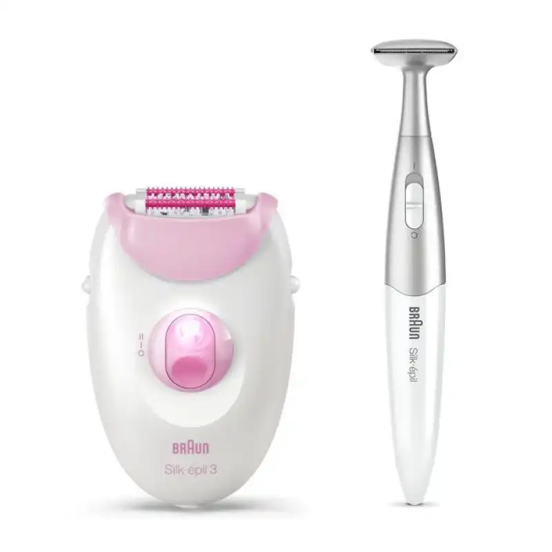 Braun Silk-épil 3 3-321 Depiladora + Bikini Trimmer Blanco