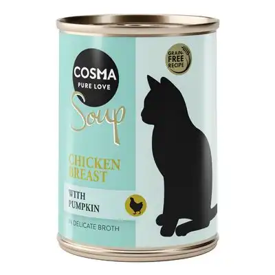 Cosma Soup sopa para gatos 6 x 100 g - Pechuga de pollo con calabaza - Cosma - Comparador de precios