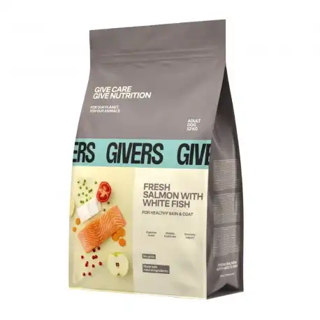 Givers Pienso Natural Para Perros de Razas Medianas y Grandes con Salmón, 3 Kg - Givers - Comparador de precios