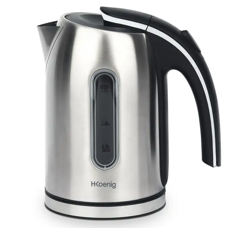 HKoenig BO17 Hervidor de Agua 1.7L 2200W Acero Inoxidable/Negro