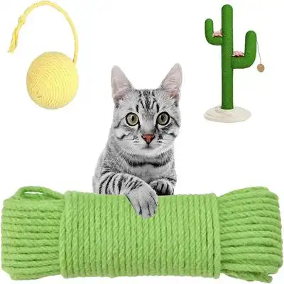 IntiMeg Cuerda de yute para rascarse los gatos - 6 mm × 30 m - IntiMeg - Comparador de precios