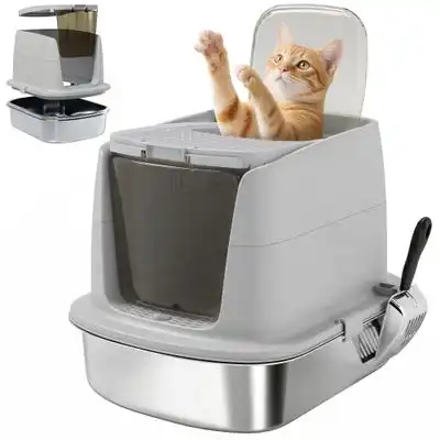 PawHut Mueble Arenero - Gris Claro - PawHut - Comparador de precios