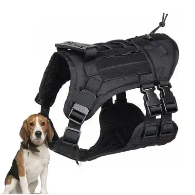 ZooVenture Arnés táctico para perros negro - Negro para perros que pesen entre 10 y 20 kg. - Zooventure - Comparador de precios