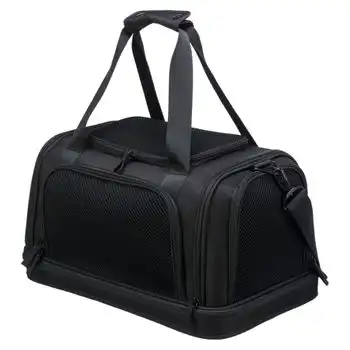 Bolso Para Transporte Aéreo De Perros Plane Negro 44x28x25 Cm Trixie