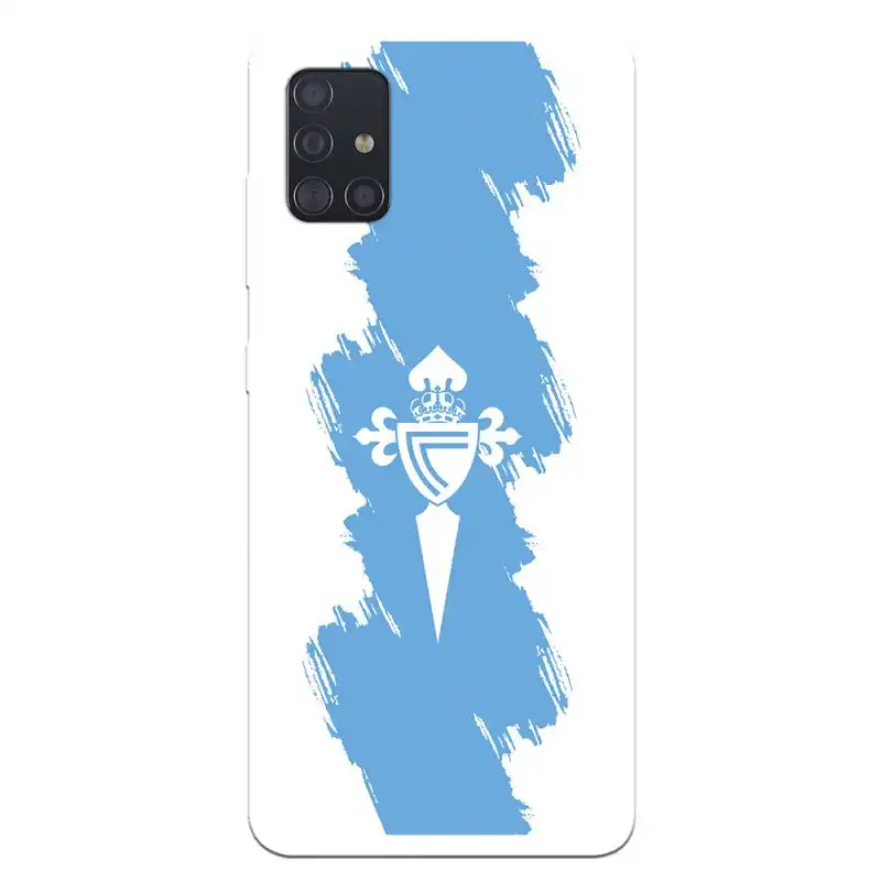 Funda Licencia Oficial RC Celta Escudo Trazo Azul para Samsung Galaxy A51
