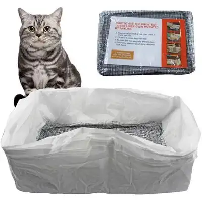 HausPets Bolsa reutilizable para arena gato 47x36x17 cm - Filtrante, garras - Tamaño grande, 10 piezas - HausPets - Comparador de precios