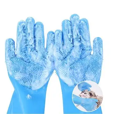 IntiMeg Guantes de silicona para bañar a las mascotas - Artículo 1 - IntiMeg - Comparador de precios