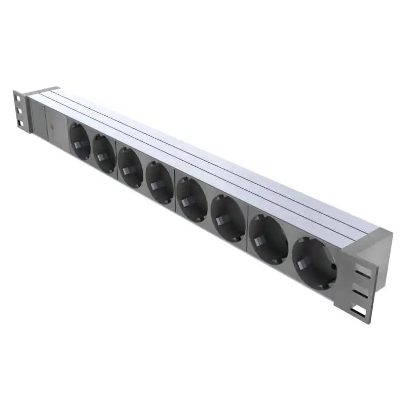 MicroConnect Regleta 8 Tomas para Rack 1U 19"