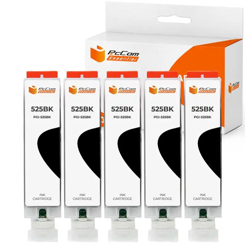 Pccom Essential Canon Pgi525 Cartucho Tinta Compatible Negro Pack 5
