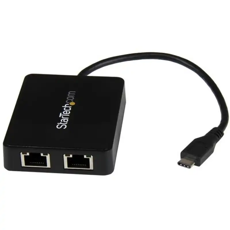 StarTech US1GC301AU2R Adaptador de Red USB-C a 2 x RJ-45