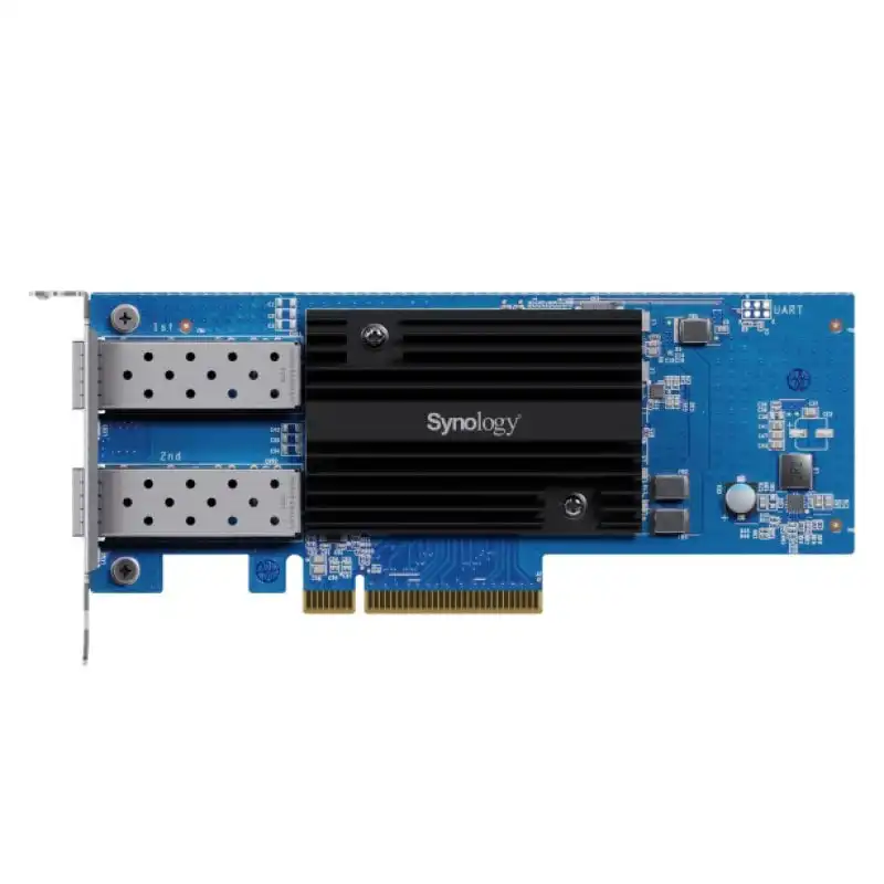 Synology E25G30-F2 Tarjeta de Ampliación SFP28 25GbE PCIe 3.0x8 con 2 Puertos para Sistemas Synology