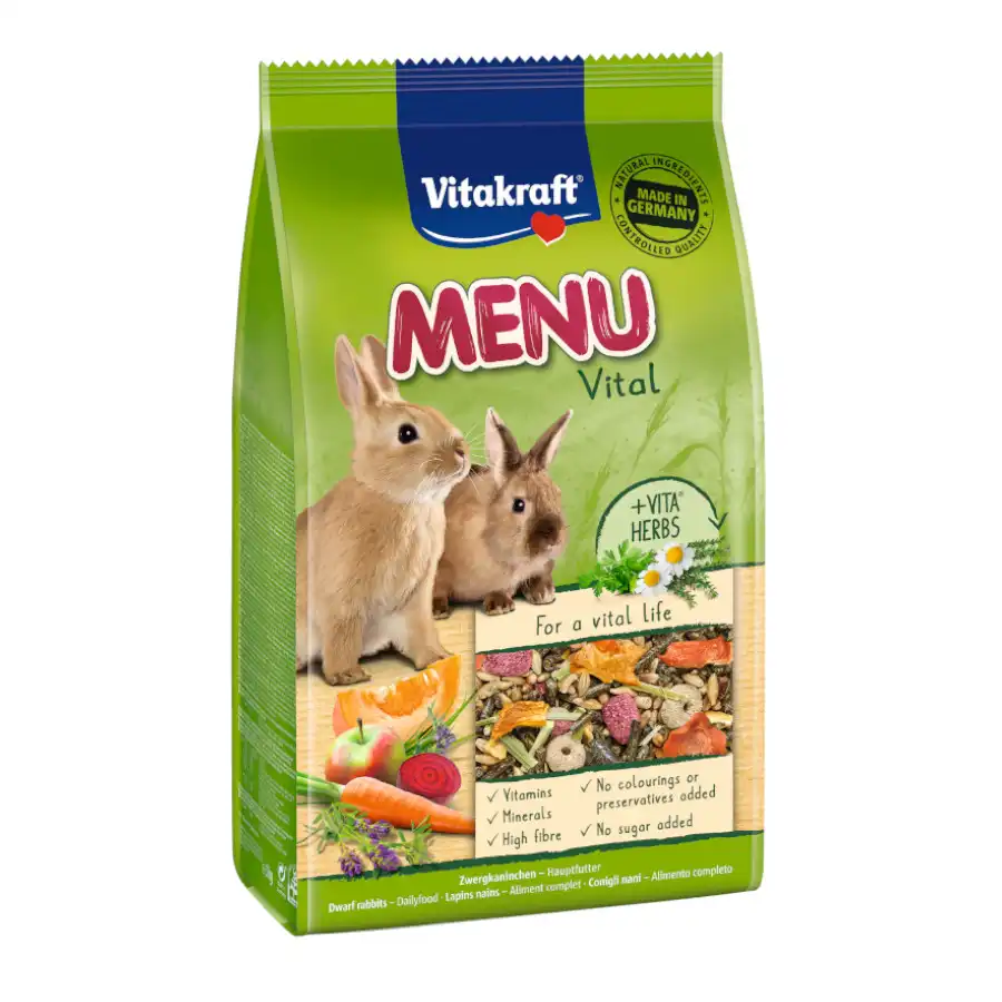 Vitakraft Premium Menú Vital pienso para conejos - 1kg - Vitakraft - Comparador de precios